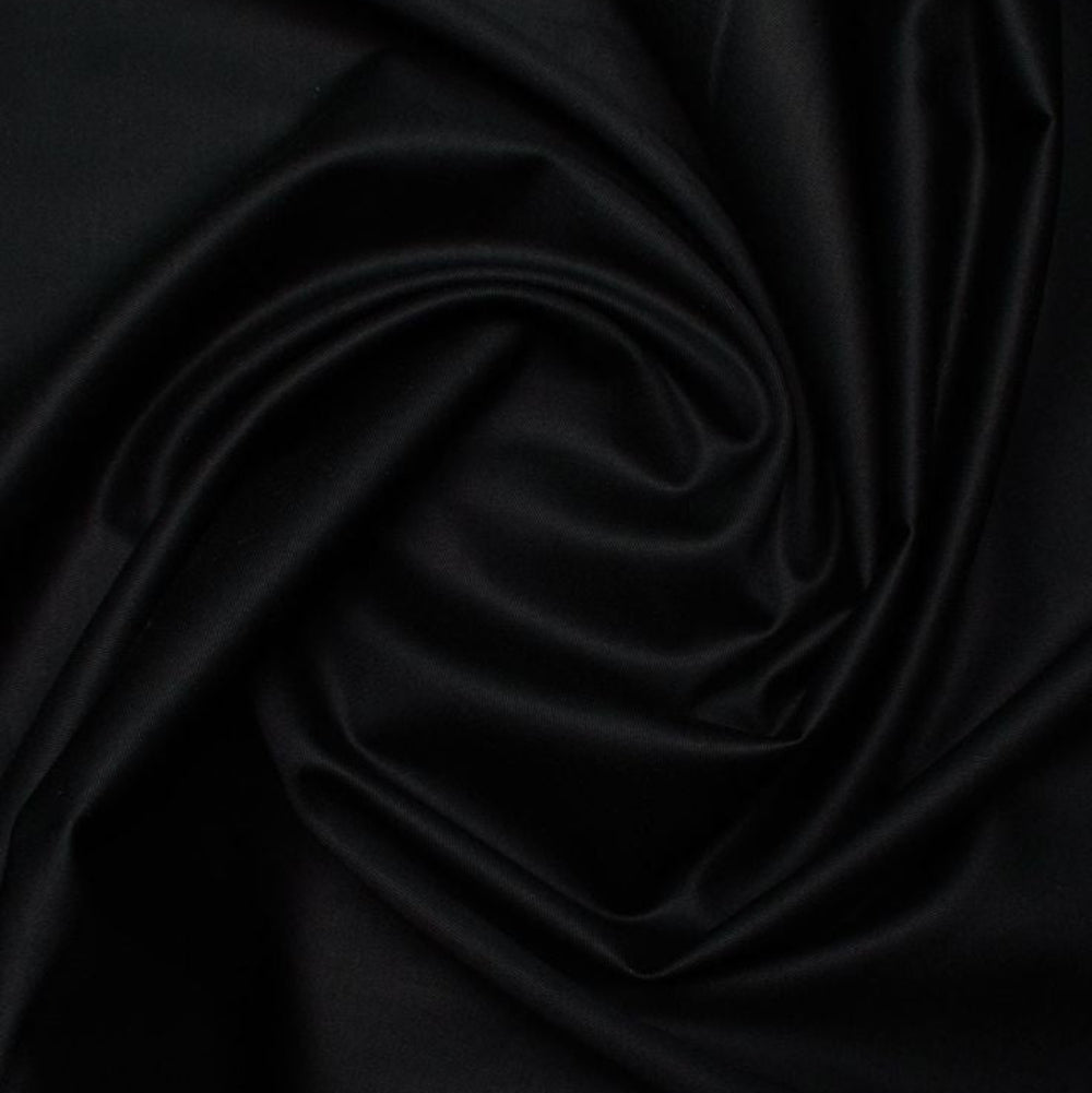 Black Wash n Wear Loose Fabric
